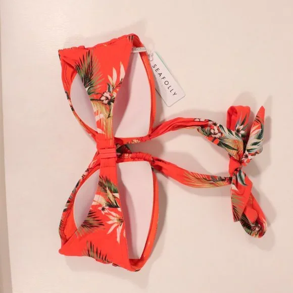 NWT Seafolly Ocean Alley Twist Bandeau Bikini Top - Picture 9 of 14